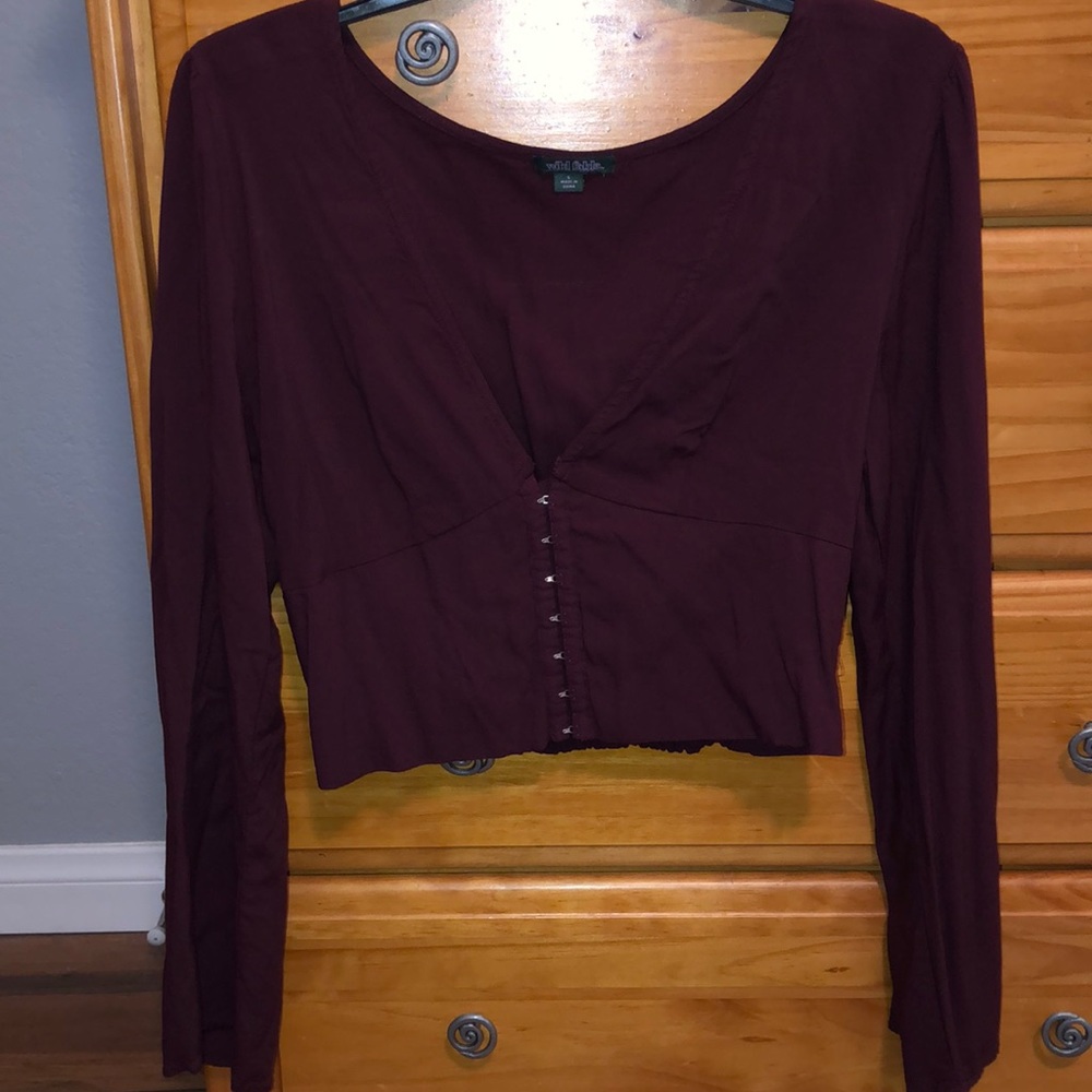 Button up crop top
